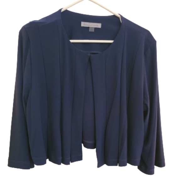 NWT Danny and Nicole Pleated Crop Jacket - Picture 1 of 2
